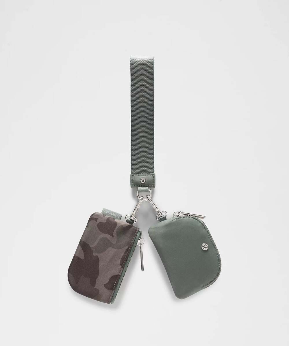 Lululemon Dual Pouch Wristlet Olive Green Camo
